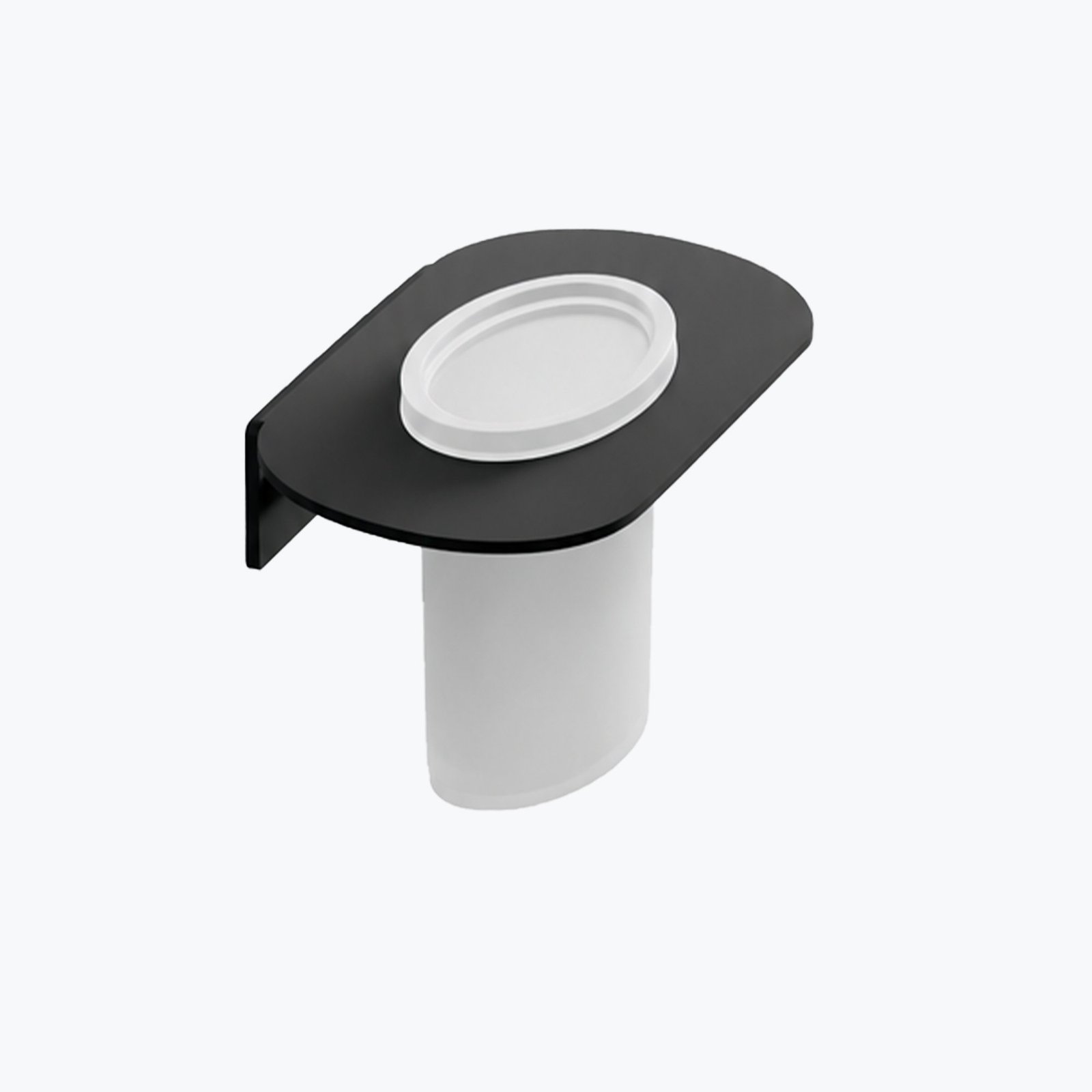Glass Tumbler Holder in Matt Black finish