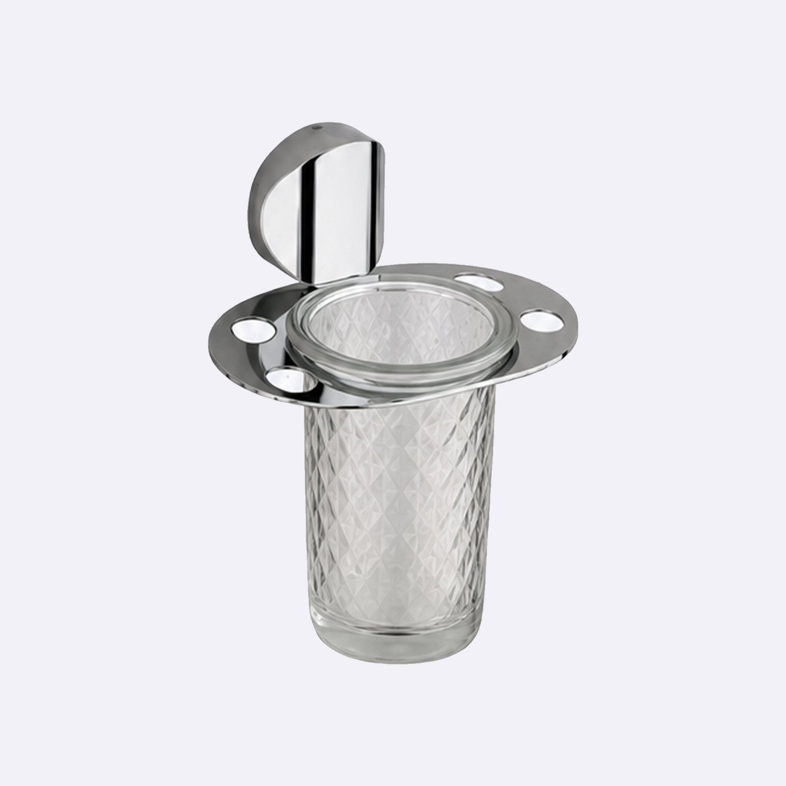 Glass Tumbler Holder in Chrome finish